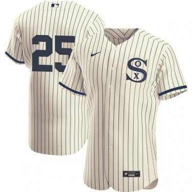 Men's Chicago White Sox Field of Dreams #25 Andrew Vaughn Flex Base Jersey Men's Chicago White Sox Field of Dreams #25 Andrew Vaughn Flex Base Jersey