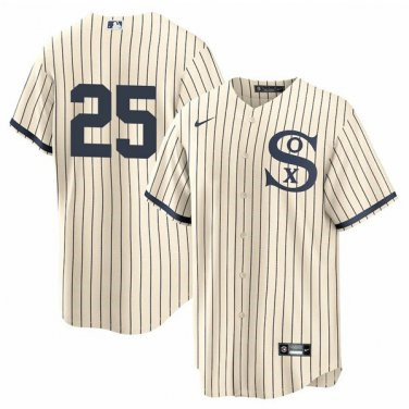 Men's Chicago White Sox Field of Dreams #25 Andrew Vaughn Cool Base Jersey Men's Chicago White Sox Field of Dreams #25 Andrew Vaughn Cool Base Jersey