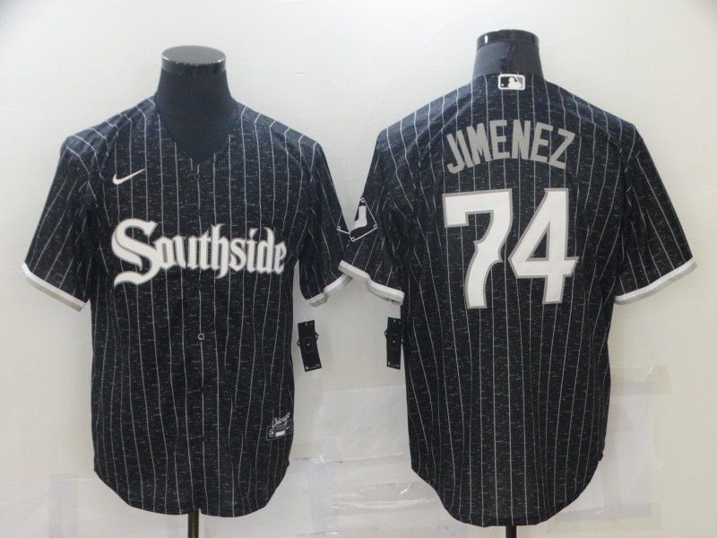 Men Chicago White Sox 74 Jimenez City Edition Black Game Nike 2021 MLB Jerseys Men Chicago White Sox 74 Jimenez City Edition Black Game Nike 2021 MLB Jerseys