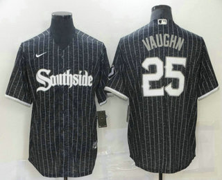 Men's Chicago White Sox #25 Sam Abbott Black 2021 City Connect Stitched MLB Cool Base Nike Jersey Men's Chicago White Sox #25 Sam Abbott Black 2021 City Connect Stitched MLB Cool Base Nike Jersey