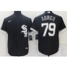 Men's Chicago White Sox #79 Jose Abreu Black Cool Base Stitched Nike Jersey Men's Chicago White Sox #79 Jose Abreu Black Cool Base Stitched Nike Jersey