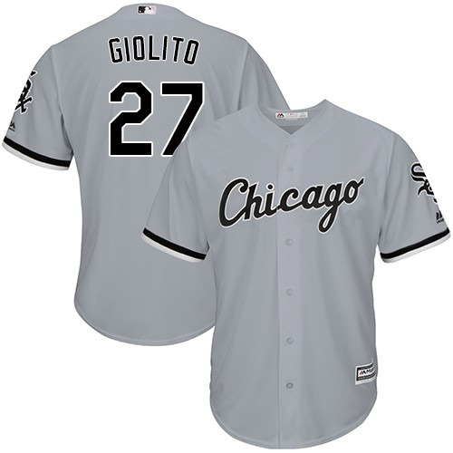 White Sox 27 Lucas Giolito Gray Cool Base Jersey White Sox 27 Lucas Giolito Gray Cool Base Jersey