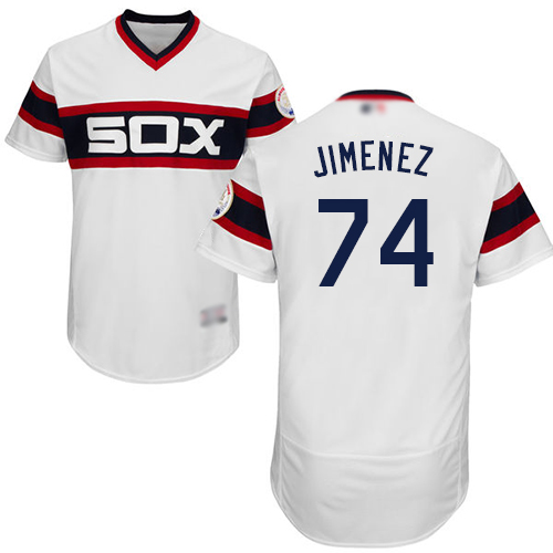 White Sox #74 Eloy Jimenez White Flexbase Authentic Collection Alternate Home Stitched Baseball Jerseys White Sox #74 Eloy Jimenez White Flexbase Authentic Collection Alternate Home Stitched Baseball Jerseys