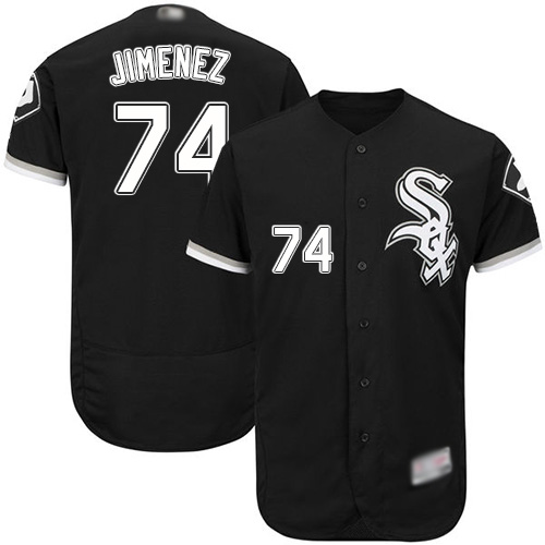 White Sox #74 Eloy Jimenez Black Flexbase Authentic Collection Stitched Baseball Jerseys White Sox #74 Eloy Jimenez Black Flexbase Authentic Collection Stitched Baseball Jerseys