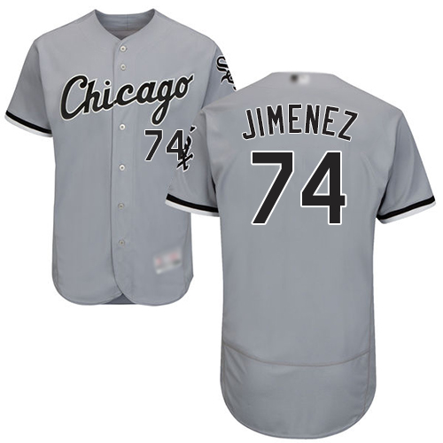 White Sox #74 Eloy Jimenez Grey Flexbase Authentic Collection Stitched Baseball Jerseys White Sox #74 Eloy Jimenez Grey Flexbase Authentic Collection Stitched Baseball Jerseys