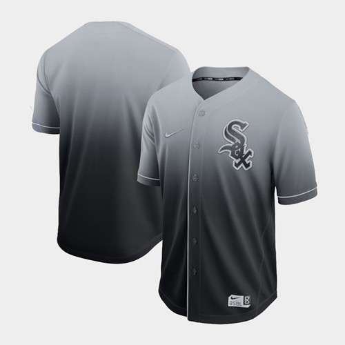 White Sox Blank Black Fade Authentic Stitched Baseball Jersey White Sox Blank Black Fade Authentic Stitched Baseball Jersey