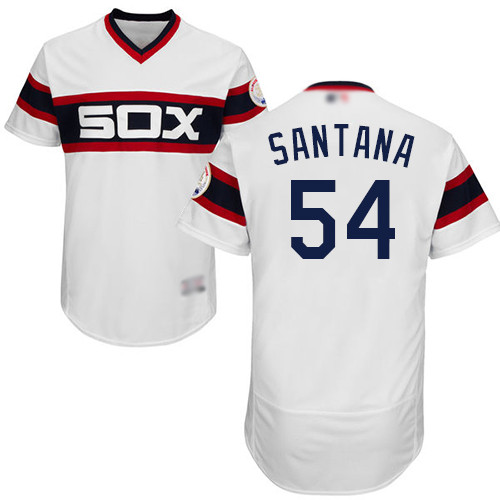 White Sox #54 Ervin Santana White Flexbase Authentic Collection Alternate Home Stitched Baseball Jersey White Sox #54 Ervin Santana White Flexbase Authentic Collection Alternate Home Stitched Baseball Jersey
