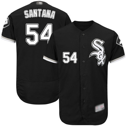 White Sox #54 Ervin Santana Black Flexbase Authentic Collection Stitched Baseball Jersey White Sox #54 Ervin Santana Black Flexbase Authentic Collection Stitched Baseball Jersey