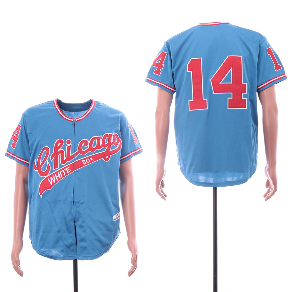 White Sox 14 Bill Melton Light Blue 1972 Throwback Jersey White Sox 14 Bill Melton Light Blue 1972 Throwback Jersey