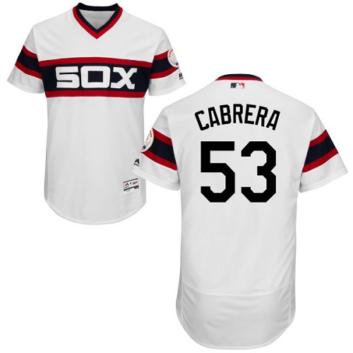 White Sox #53 Melky Cabrera White Flexbase Authentic Collection Alternate Home Stitched MLB Jerseys White Sox #53 Melky Cabrera White Flexbase Authentic Collection Alternate Home Stitched MLB Jerseys