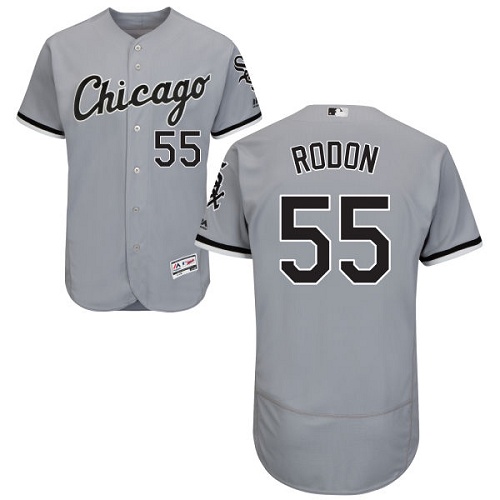 White Sox #55 Carlos Rodon Grey Flexbase Authentic Collection Stitched MLB Jersey White Sox #55 Carlos Rodon Grey Flexbase Authentic Collection Stitched MLB Jersey