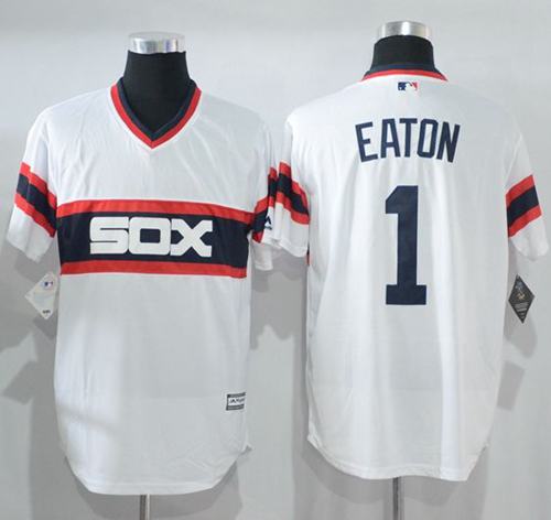 White Sox #1 Adam Eaton White New Cool Base Alternate Home Stitched MLB Jersey White Sox #1 Adam Eaton White New Cool Base Alternate Home Stitched MLB Jersey