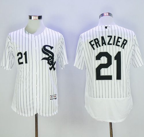 White Sox #21 Todd Frazier White(Black Strip) Flexbase Authentic Collection Stitched MLB Jersey White Sox #21 Todd Frazier White(Black Strip) Flexbase Authentic Collection Stitched MLB Jersey