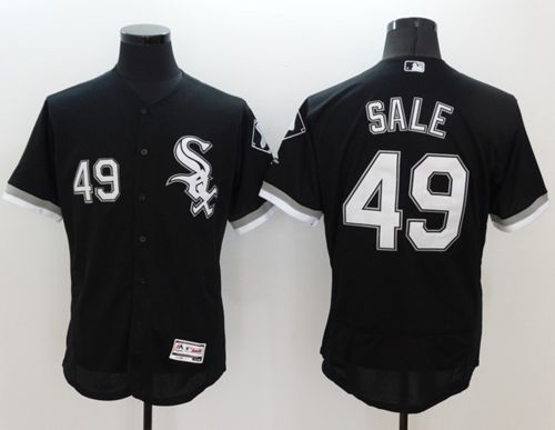 White Sox #49 Chris Sale Black Flexbase Authentic Collection Stitched MLB Jersey White Sox #49 Chris Sale Black Flexbase Authentic Collection Stitched MLB Jersey