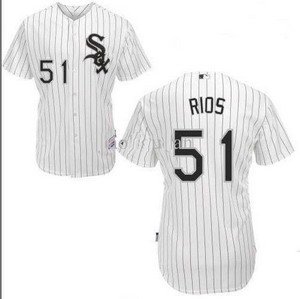 Chicago White Sox Jersey 51 RIOS White Jersey Chicago White Sox Jersey 51 RIOS White Jersey