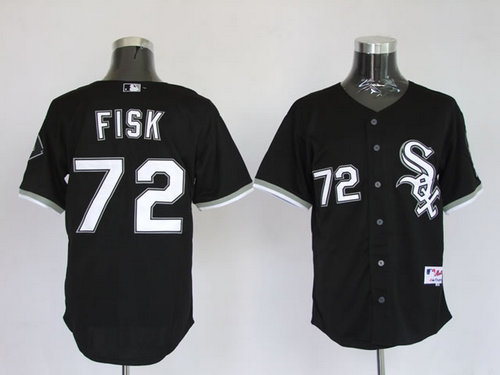 MLB Jerseys Chicago White Sox 72 Fisk Black MLB Jerseys Chicago White Sox 72 Fisk Black