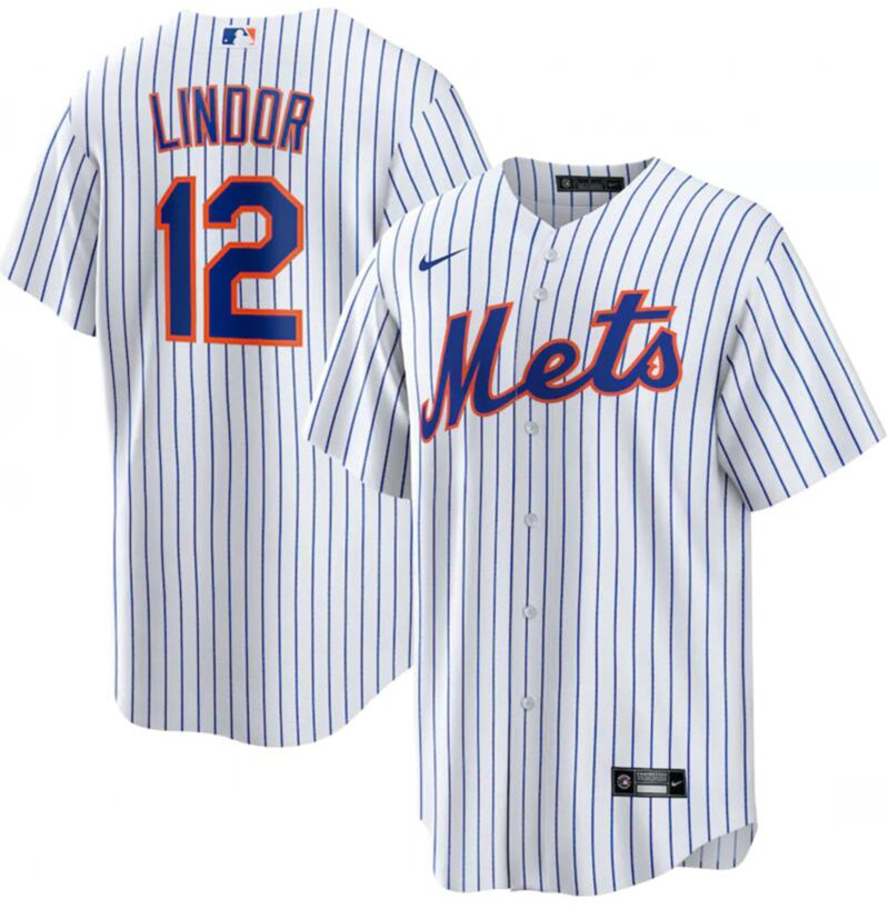 Mets 12 Francisco Lindor White Nike Cool Base Jersey Mets 12 Francisco Lindor White Nike Cool Base Jersey