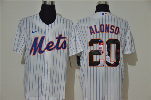 Mets 20 Pete Alonso White Nike Cool Base Player Jersey Mets 20 Pete Alonso White Nike Cool Base Player Jersey