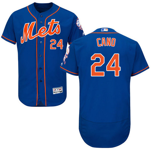 Mets #24 Robinson Cano Blue Flexbase Authentic Collection Stitched Baseball Jersey Mets #24 Robinson Cano Blue Flexbase Authentic Collection Stitched Baseball Jersey