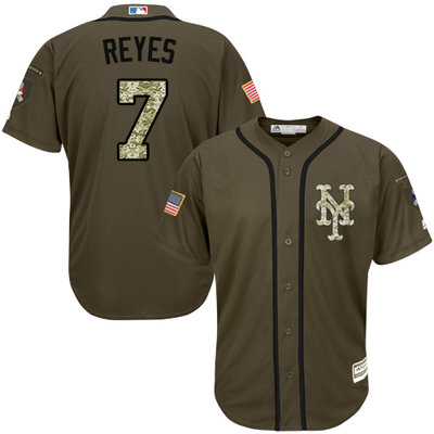 Mets #7 Jose Reyes Green Salute to Service Stitched MLB Jersey Mets #7 Jose Reyes Green Salute to Service Stitched MLB Jersey