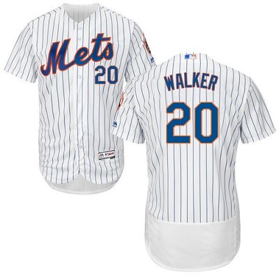 Mets #20 Neil Walker White(Blue Strip) Flexbase Authentic Collection Stitched MLB Jersey Mets #20 Neil Walker White(Blue Strip) Flexbase Authentic Collection Stitched MLB Jersey