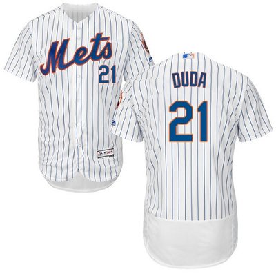 Mets #21 Lucas Duda White(Blue Strip) Flexbase Authentic Collection Stitched MLB Jersey Mets #21 Lucas Duda White(Blue Strip) Flexbase Authentic Collection Stitched MLB Jersey