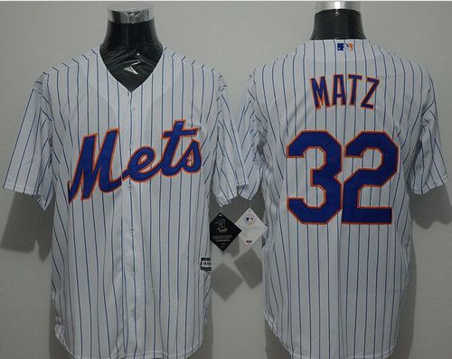 Mets #32 Steven Matz White(Blue Strip) New Cool Base Stitched MLB Jersey Mets #32 Steven Matz White(Blue Strip) New Cool Base Stitched MLB Jersey