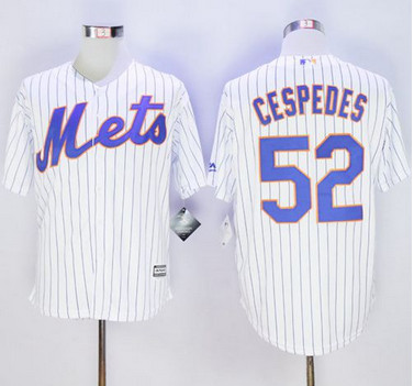 Mets #52 Yoenis Cespedes White(Blue Strip) New Cool Base Stitched MLB Jersey Mets #52 Yoenis Cespedes White(Blue Strip) New Cool Base Stitched MLB Jersey