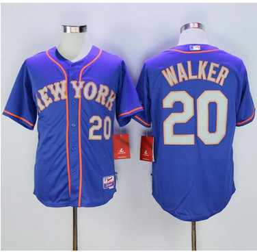 Mets #20 Neil Walker Blue(Grey NO.) Alternate Road Cool Base Stitched MLB Jersey Mets #20 Neil Walker Blue(Grey NO.) Alternate Road Cool Base Stitched MLB Jersey