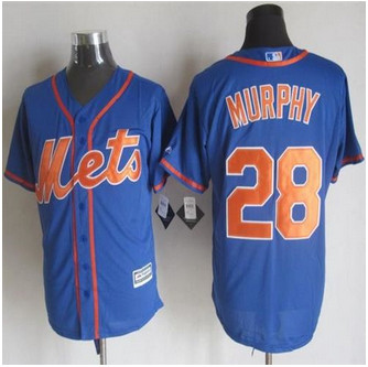 New York Mets #28 Daniel Murphy Blue Alternate Home New Cool Base Stitched Baseball Jersey New York Mets #28 Daniel Murphy Blue Alternate Home New Cool Base Stitched Baseball Jersey