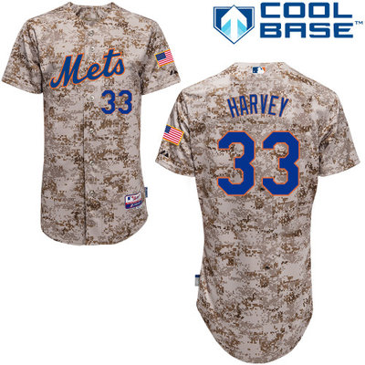 New York Mets #33 Harvey Authentic Personalized Alternate Camo Jersey New York Mets #33 Harvey Authentic Personalized Alternate Camo Jersey