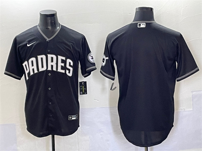 Men's San Diego Padres Blank Black Stitched Baseball Jersey Men's San Diego Padres Blank Black Stitched Baseball Jersey