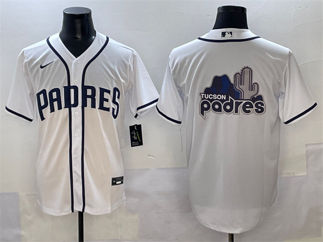 Men's San Diego Padres Team Big Logo White Cool Base Stitched Baseball Jersey 001 Men's San Diego Padres Team Big Logo White Cool Base Stitched Baseball Jersey 001
