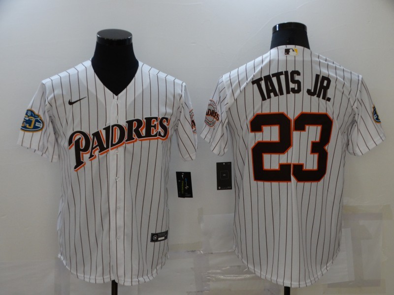 Men's San Diego Padres White #23 Fernando Tatis Jr. 1998 World Series Cool Base Stitched Baseball Jersey Men's San Diego Padres White #23 Fernando Tatis Jr. 1998 World Series Cool Base Stitched Baseball Jersey