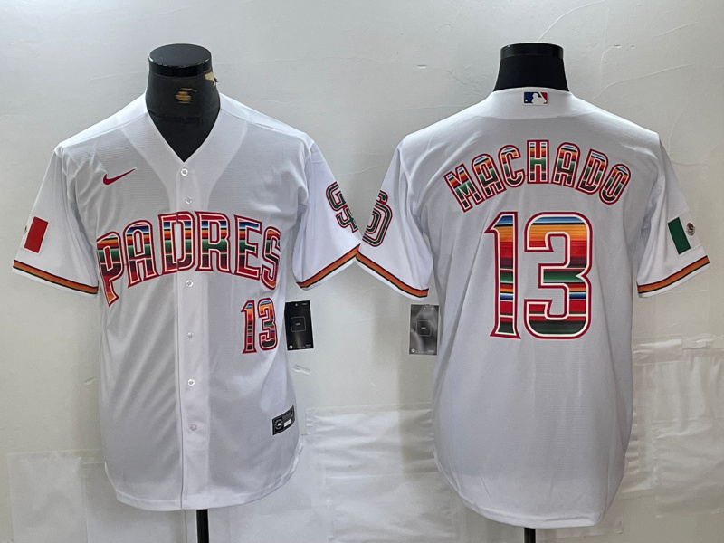 men's san diego padres #13 manny machado mexico white cool base stitched baseball jersey_副本 men's san diego padres #13 manny machado mexico white cool base stitched baseball jersey_副本