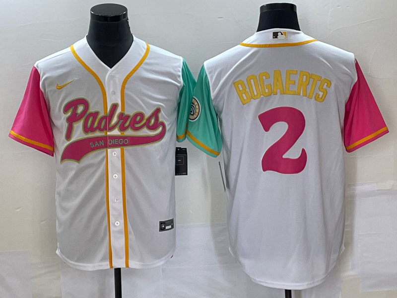Men's San Diego Padres #2 Xander Bogaerts White City Connect Cool Base Stitched Baseball Jersey Men's San Diego Padres #2 Xander Bogaerts White City Connect Cool Base Stitched Baseball Jersey