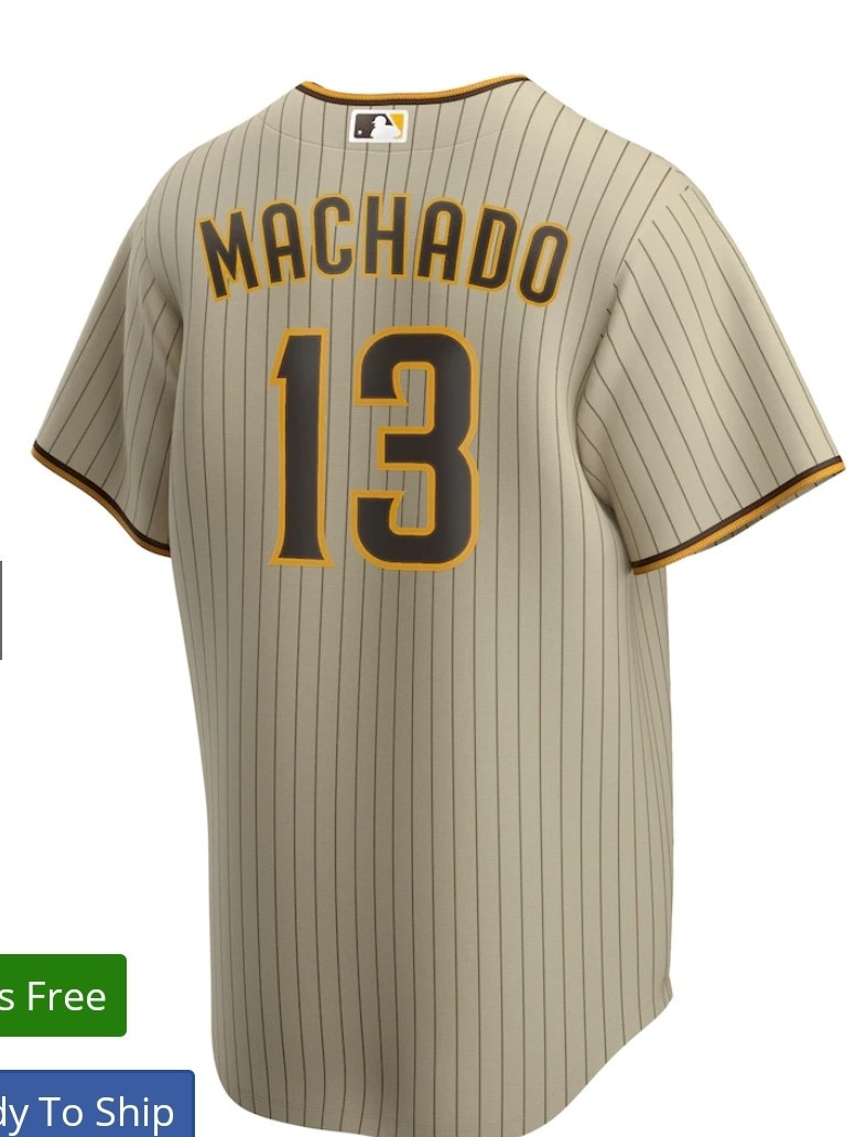 Nike San Diego Padres #13 Manny Machado Men's Jersey Nike San Diego Padres #13 Manny Machado Men's Jersey