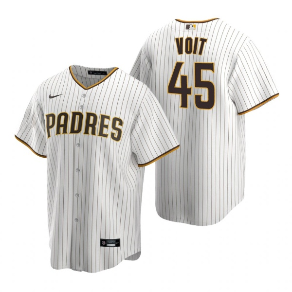 Men's San Diego Padres #45 Luke Voit White Cool Base Stitched Jersey Men's San Diego Padres #45 Luke Voit White Cool Base Stitched Jersey