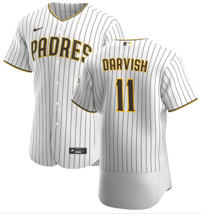 San Diego Padres #11 Yu Darvish White Home Flexbase Jersey San Diego Padres #11 Yu Darvish White Home Flexbase Jersey