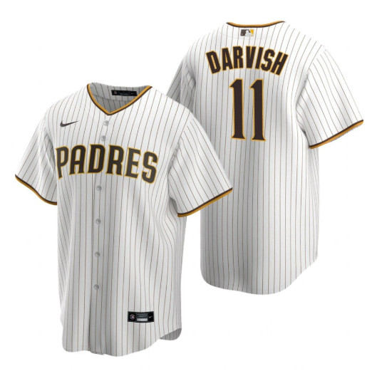 San Diego Padres #11 Yu Darvish White Home Coolbase Jersey San Diego Padres #11 Yu Darvish White Home Coolbase Jersey
