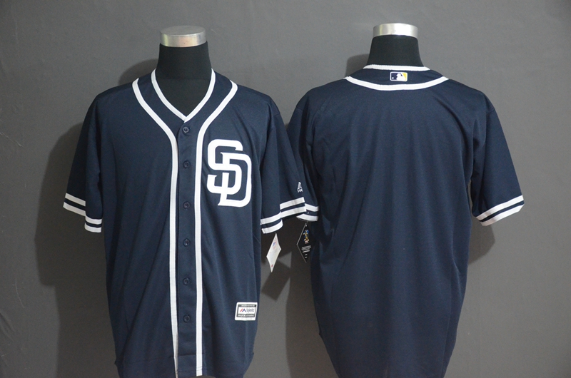 Padres Blank Navy Cool Base Jersey Padres Blank Navy Cool Base Jersey