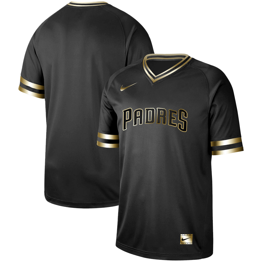 Padres Blank Black Gold Nike Cooperstown Collection Legend V Neck Jersey Padres Blank Black Gold Nike Cooperstown Collection Legend V Neck Jersey