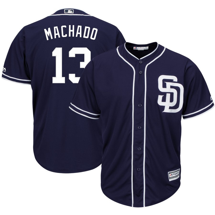 Padres 13 Manny Machado Navy Cool Base Jersey Padres 13 Manny Machado Navy Cool Base Jersey