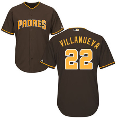 Padres #22 Christian Villanueva Brown New Cool Base Stitched Baseball Jersey Padres #22 Christian Villanueva Brown New Cool Base Stitched Baseball Jersey