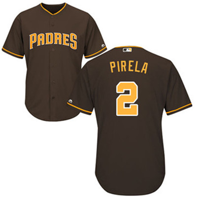 Padres #2 Jose Pirela Brown New Cool Base Stitched Baseball Jersey Padres #2 Jose Pirela Brown New Cool Base Stitched Baseball Jersey