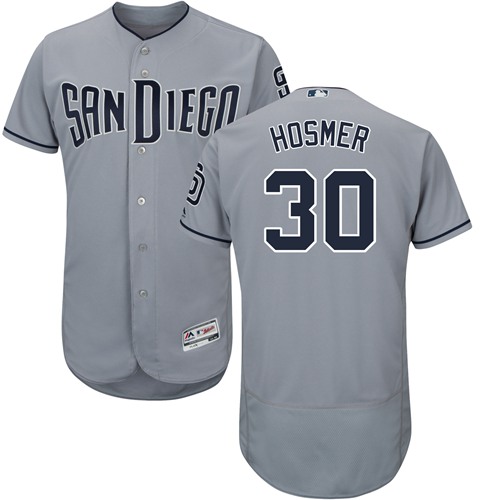 Padres #30 Eric Hosmer Gray Flexbase Authentic Collection Stitched MLB Jersey Padres #30 Eric Hosmer Gray Flexbase Authentic Collection Stitched MLB Jersey