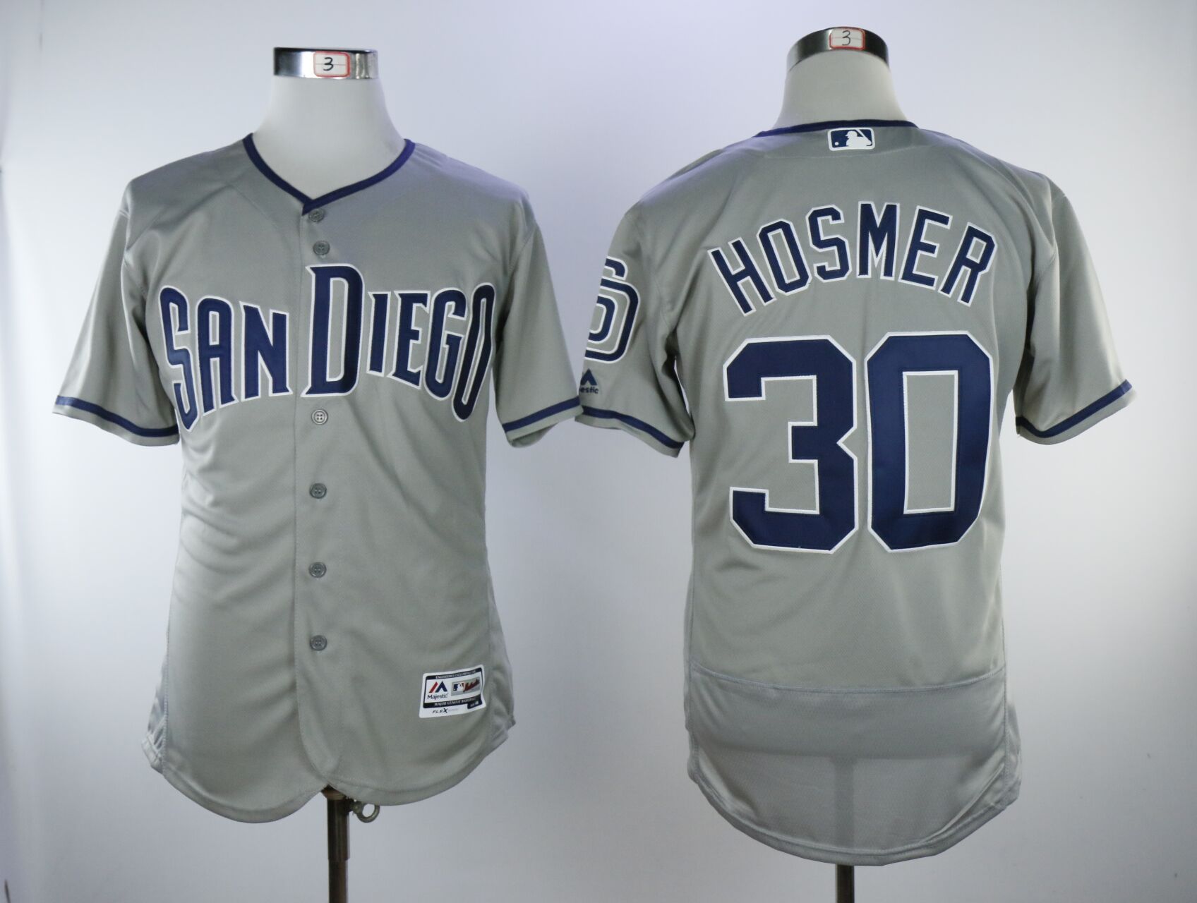 Padres #30 Eric Hosmer Gray Flexbase Jersey Padres #30 Eric Hosmer Gray Flexbase Jersey