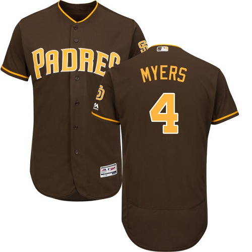 Padres #4 Wil Myers Brown Flexbase Authentic Collection Stitched MLB Jersey Padres #4 Wil Myers Brown Flexbase Authentic Collection Stitched MLB Jersey