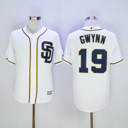 Padres #19 Tony Gwynn White New Cool Base Stitched MLB Jersey Padres #19 Tony Gwynn White New Cool Base Stitched MLB Jersey