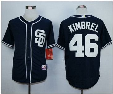 San Diego Padres #46 Craig Kimbrel Dark Blue Alternate 1 Cool Base Stitched Baseball Jersey San Diego Padres #46 Craig Kimbrel Dark Blue Alternate 1 Cool Base Stitched Baseball Jersey